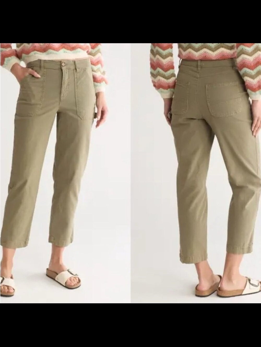 Marine Layer Olive Utility Cargo Pants